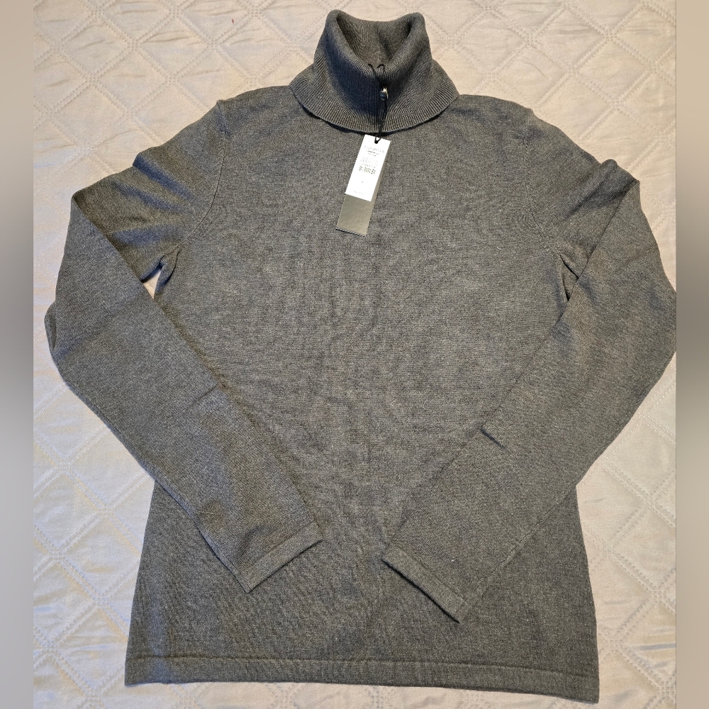 NEW Talbots cotton blend turtleneck sweater